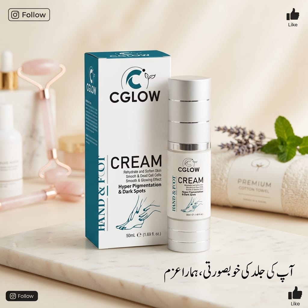 CGlow Hand & Foot Cream – Rehydrate, Soften & Fade Dark Spots
