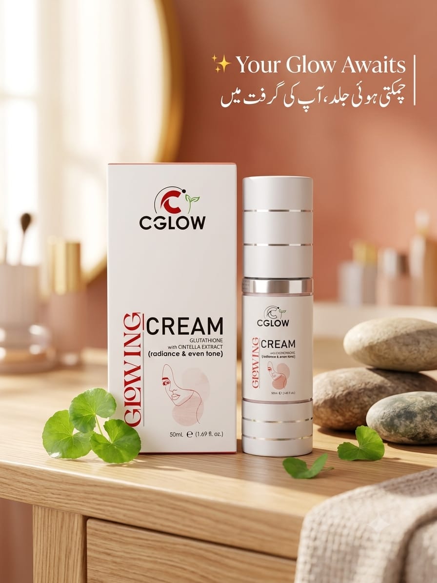 CGlow Glowing Cream – Glutathione with Cintella Extract for Radiance & Even Tone